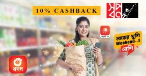Shwapno Nagad 10% Instant Cashback Offer