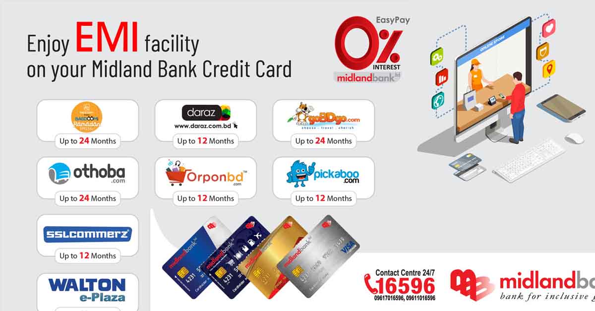 Midland Bank Credit Card Online Shopping EMI Offer