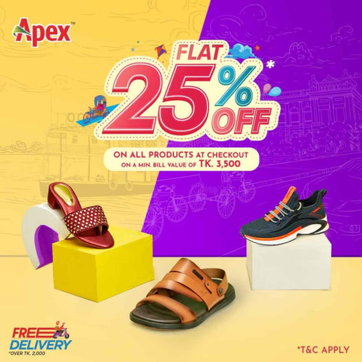 Apex Shoes Bangladesh 25 Discount Eid Offer 2022