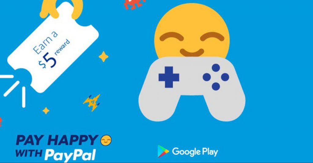 PayPal 5 Dollar Cashback Offer 2021 Google Play Credit