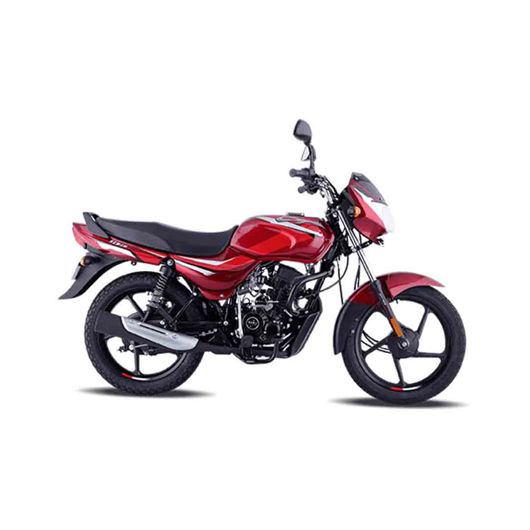 Bajaj CT-100 Electric Starter Motorcycle - Red
