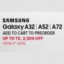 Samsung Galaxy A32 – A52 – A72 – 3000 TK Discount – Daraz